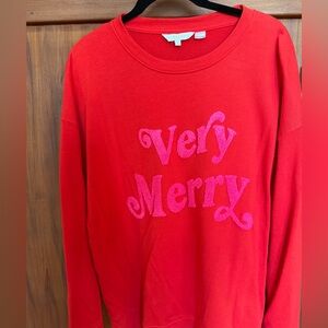 Red & Pink Very Merry Sweatshirt